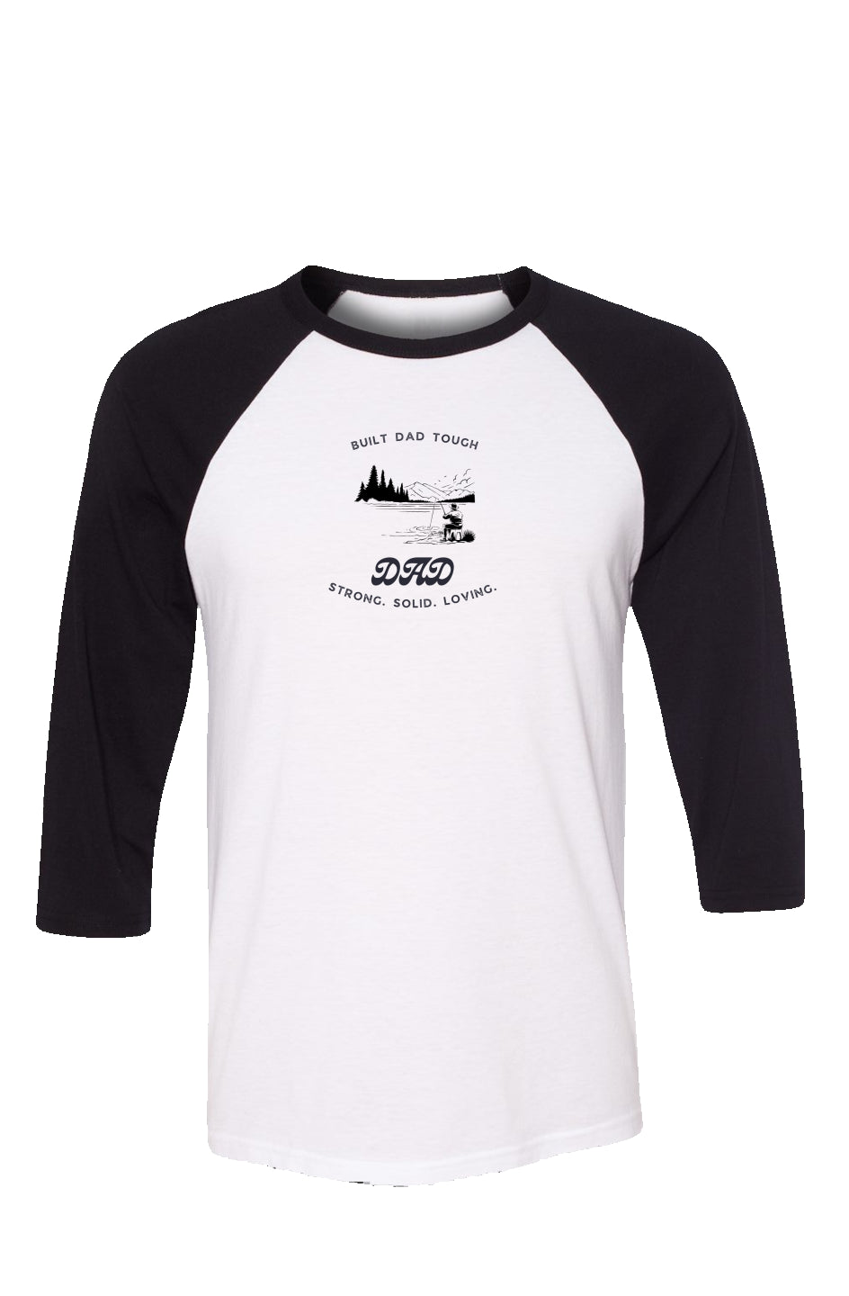 Built Dad Tough - Gone Fishin’ - Baseball Tee