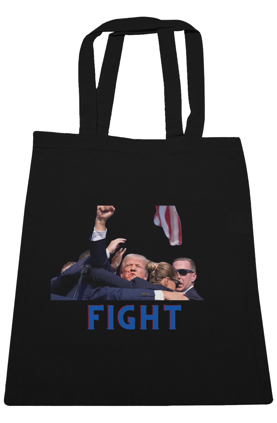 FIGHT - Trump Large Canvas Tote