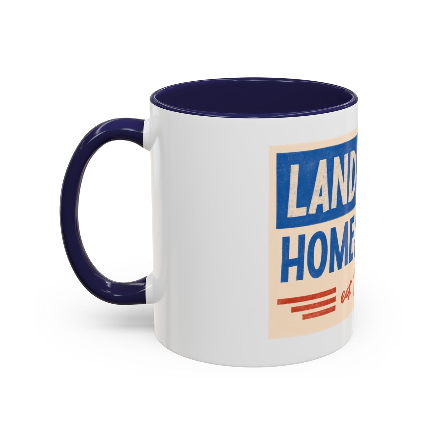 Red, White, And Blue - 4th of July - Land of the Free Home of the Brave - Coffee Mug (11, 15oz)