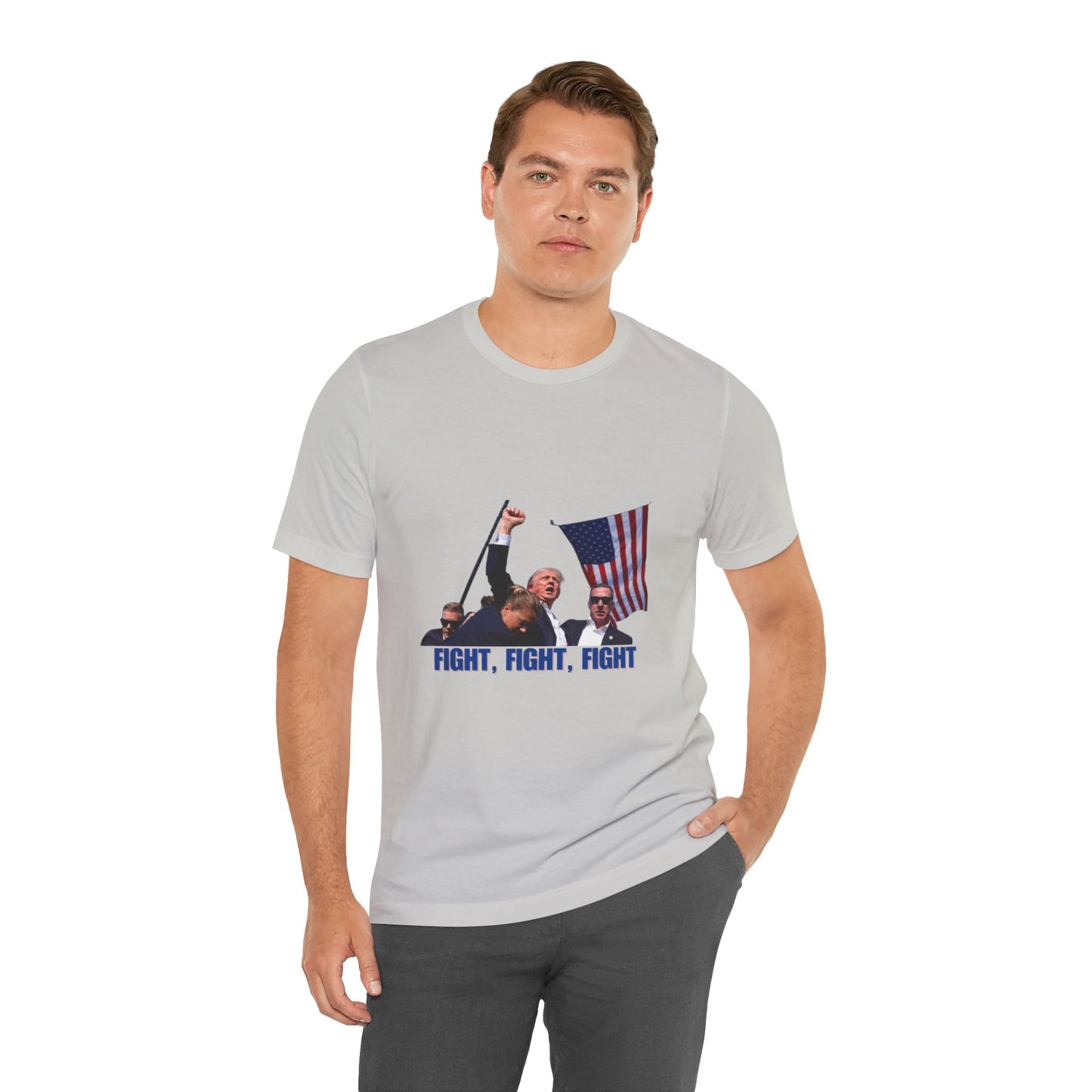 FIGHT FIGHT FIGHT - Trump Unisex Jersey Short Sleeve Tee