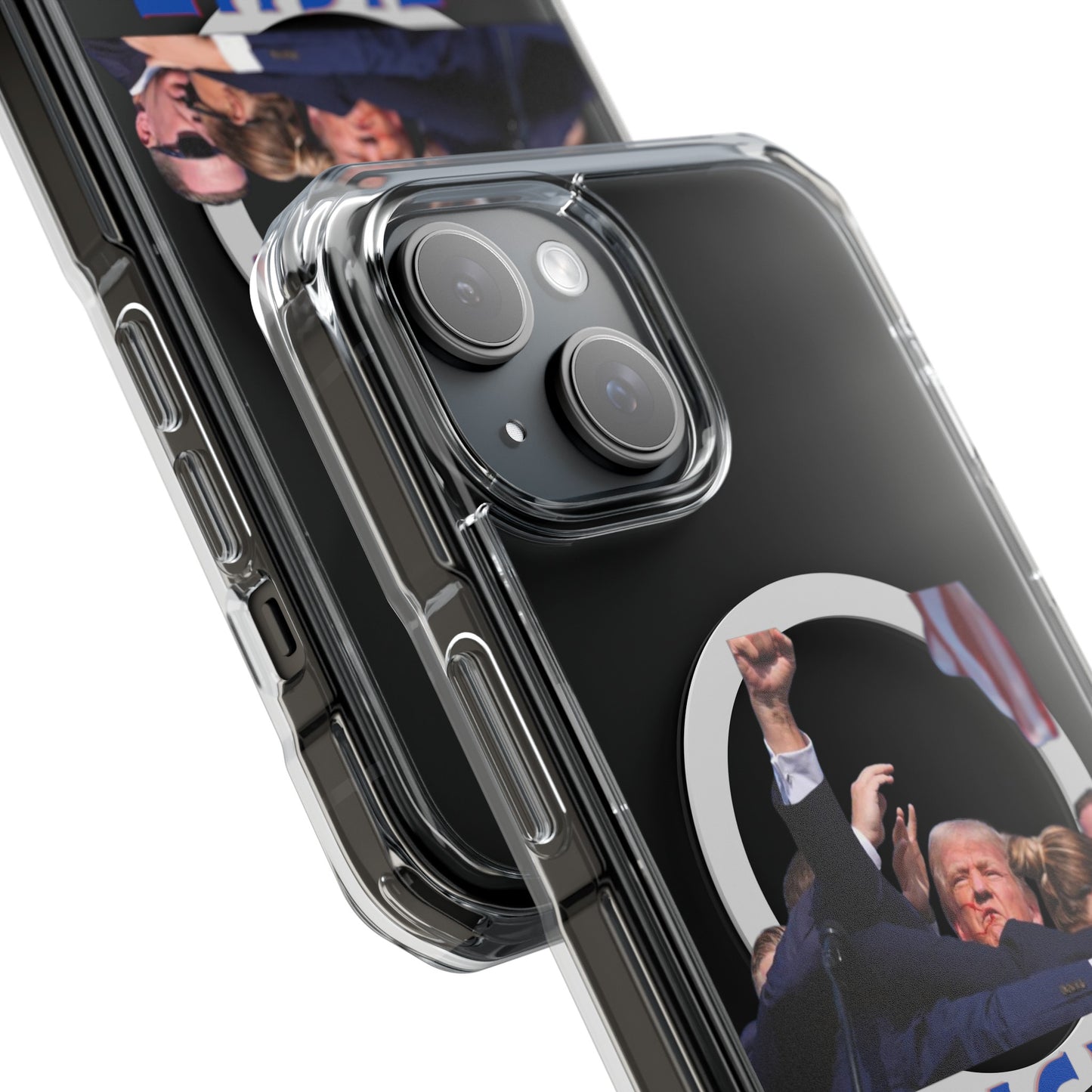 FIGHT - Trump Magnetic Clear Impact Cases