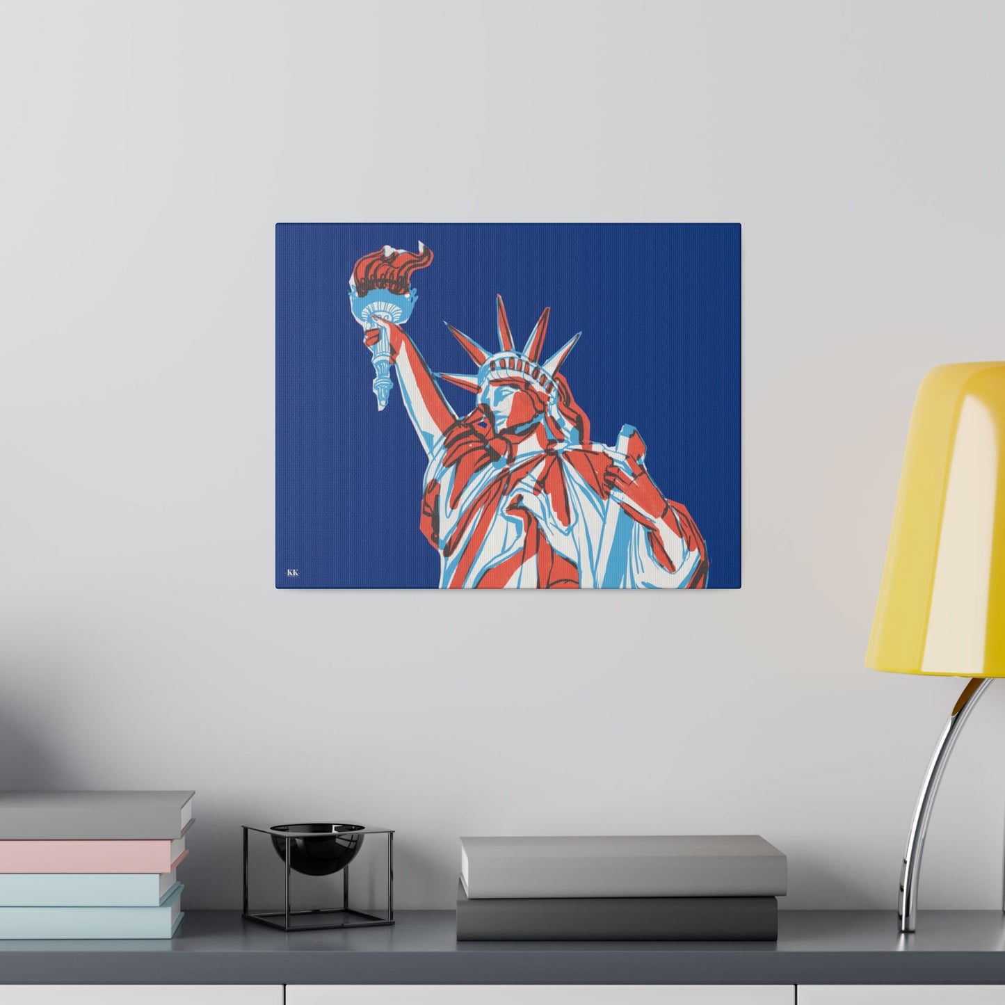 Red, White, And Blue - 4th of July - Lady Liberty - Matte Canvas, Stretched, 0.75"