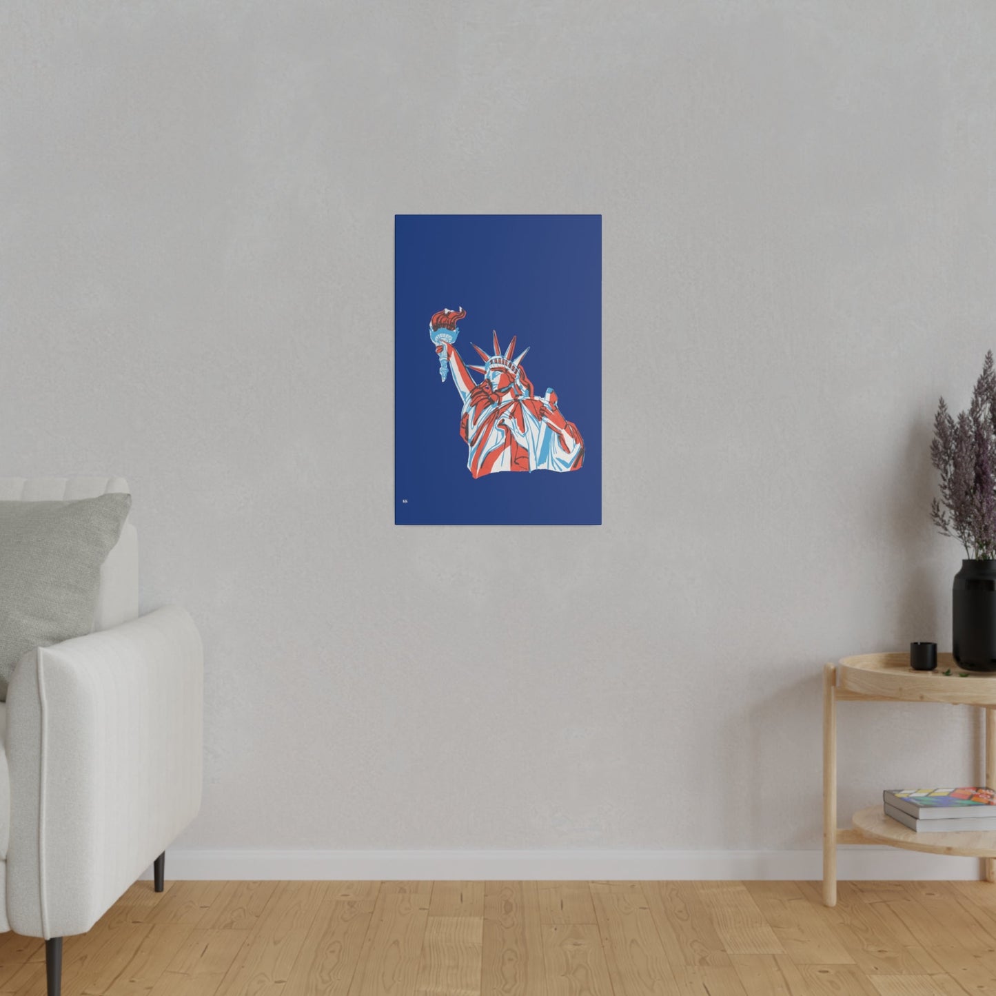 Red, White, And Blue - 4th of July - Lady Liberty - Matte Canvas, Stretched, 0.75"