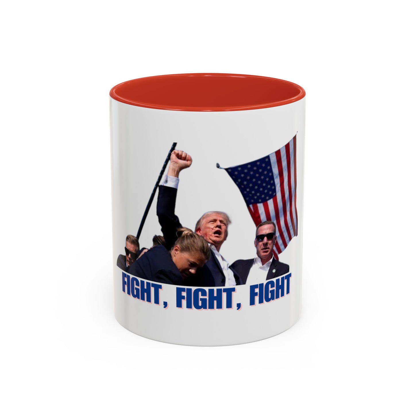 FIGHT FIGHT FIGHT - Trump Accent Coffee Mug (11, 15oz)