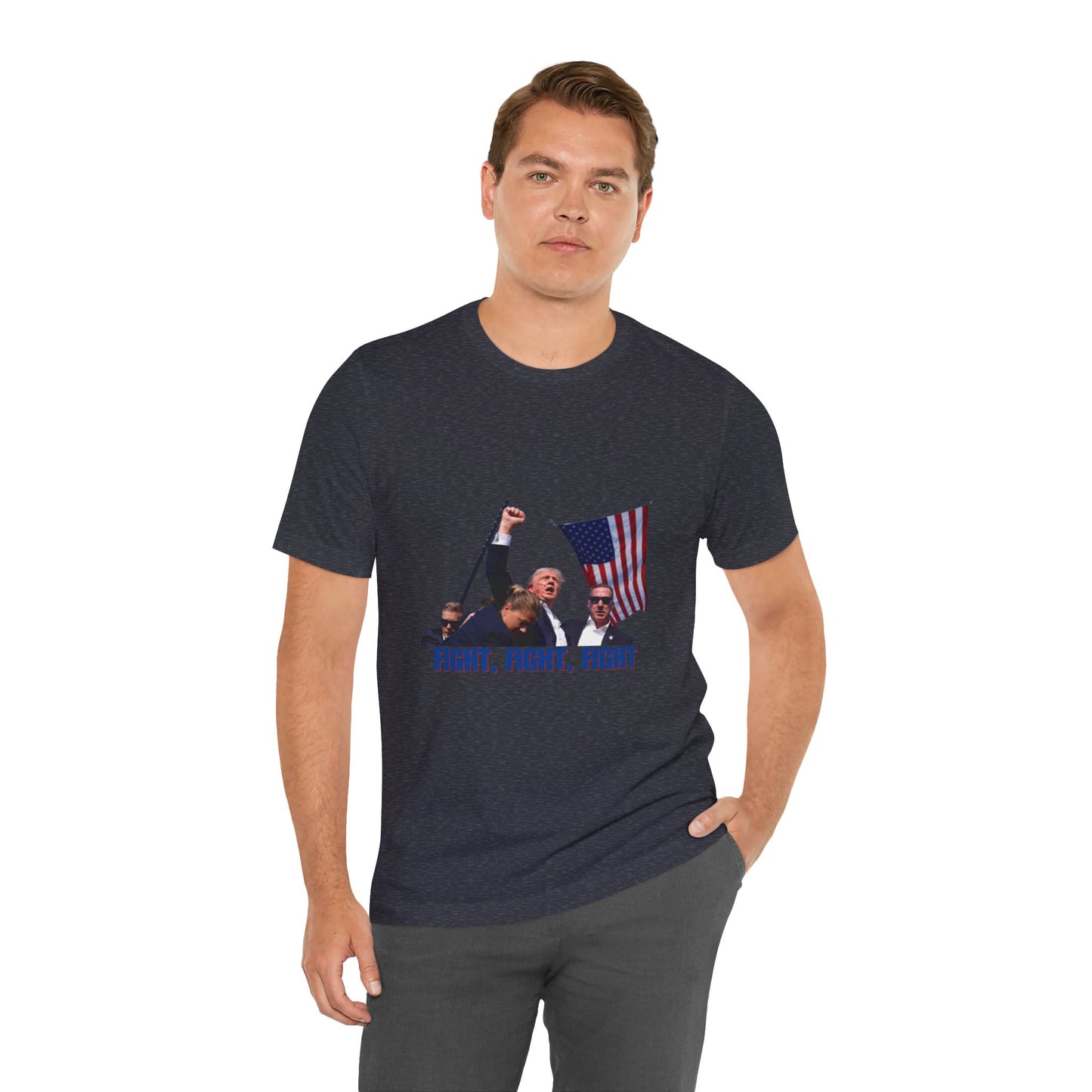 FIGHT FIGHT FIGHT - Trump Unisex Jersey Short Sleeve Tee