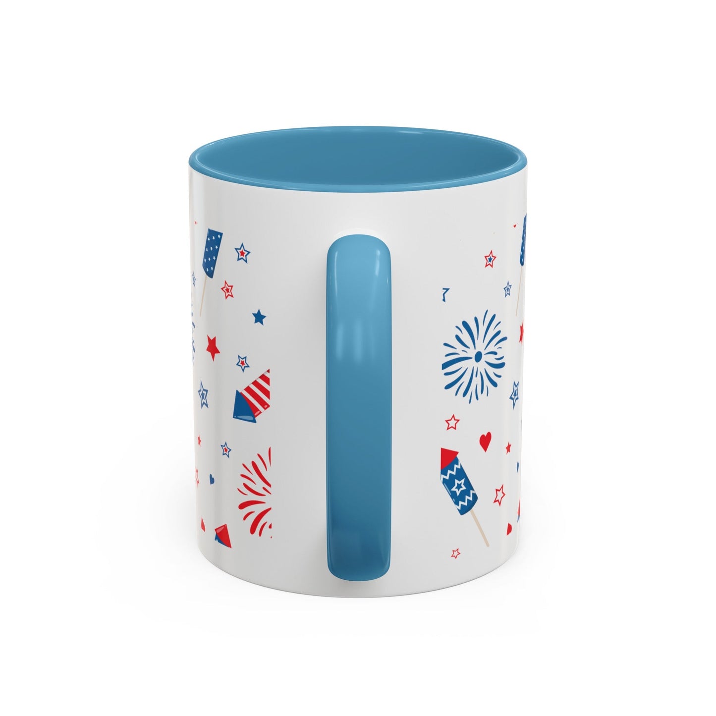 Red, White, And Blue - 4th of July - Merica Coffee Mug (11, 15oz)