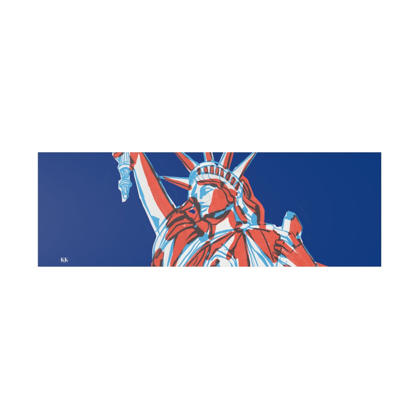 Red, White, And Blue - 4th of July - Lady Liberty - Matte Canvas, Stretched, 0.75"