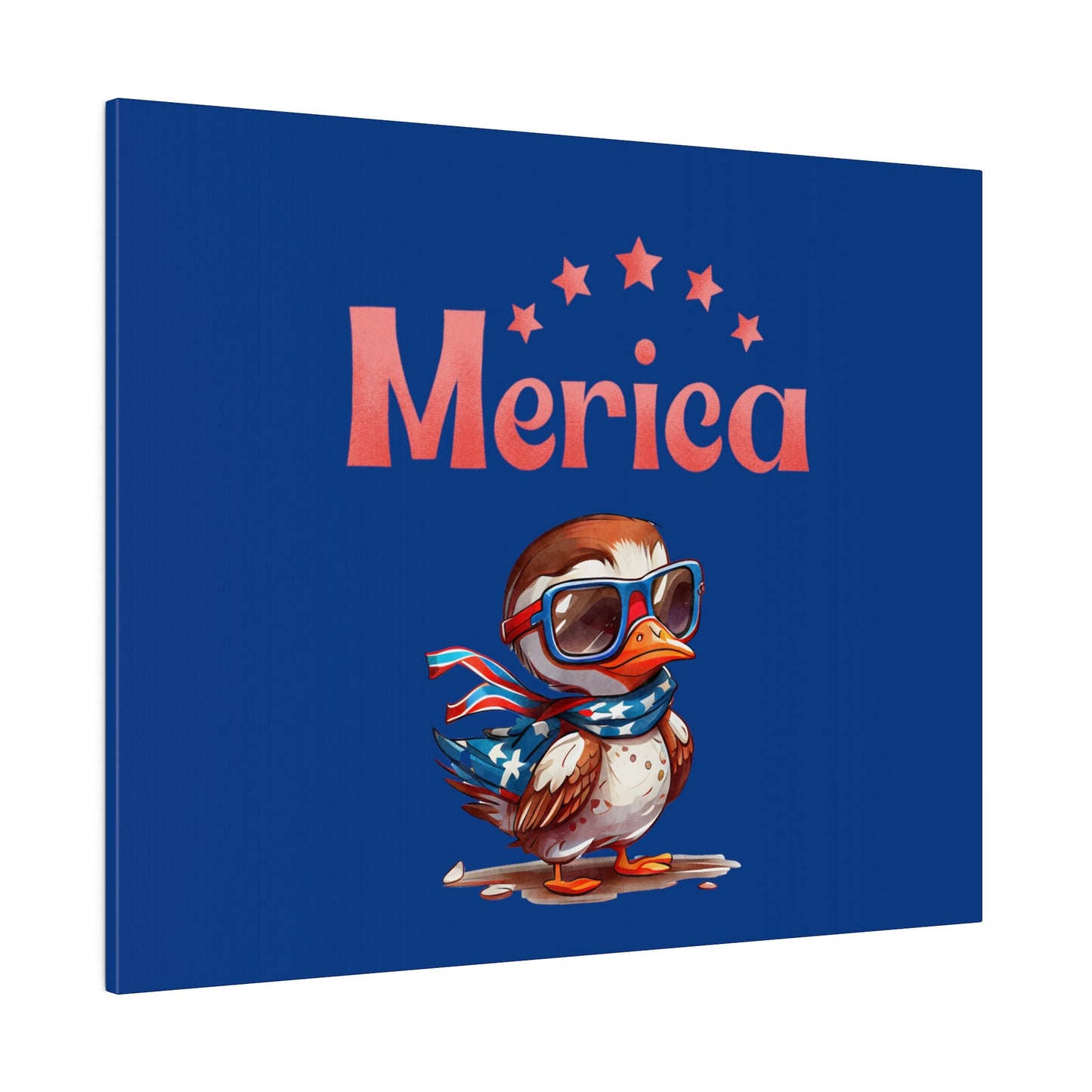 Red, White, And Blue - 4th of July - Merica Flyin Eagle Canvas, Stretched, 0.75"