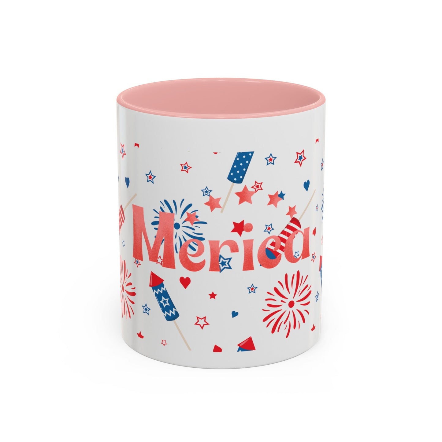 Red, White, And Blue - 4th of July - Merica Coffee Mug (11, 15oz)