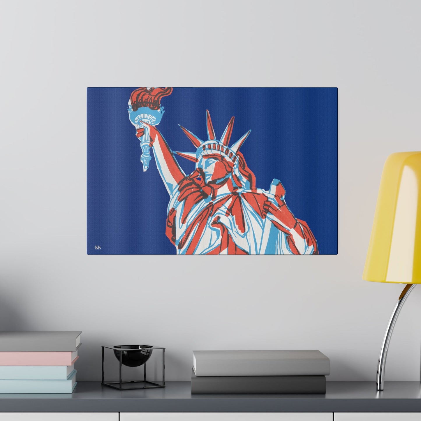 Red, White, And Blue - 4th of July - Lady Liberty - Matte Canvas, Stretched, 0.75"