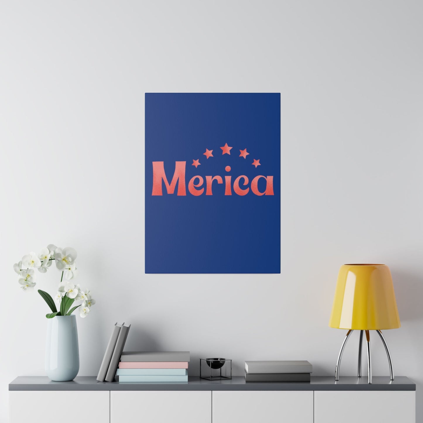 Red, White, And Blue - 4th of July - Merica - Matte Canvas, Stretched, 0.75"