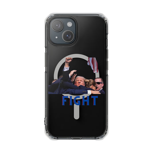 FIGHT - Trump Magnetic Clear Impact Cases