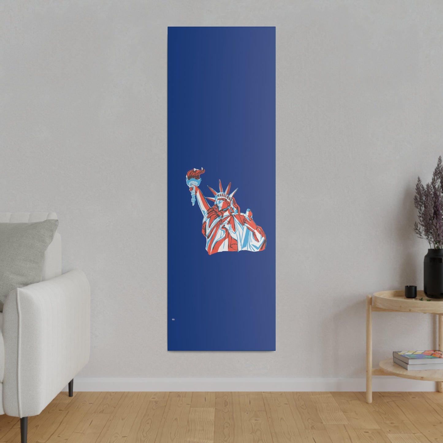 Red, White, And Blue - 4th of July - Lady Liberty - Matte Canvas, Stretched, 0.75"